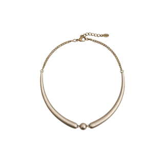 Чокер акцентный с жемчугом Майорка в бронзе