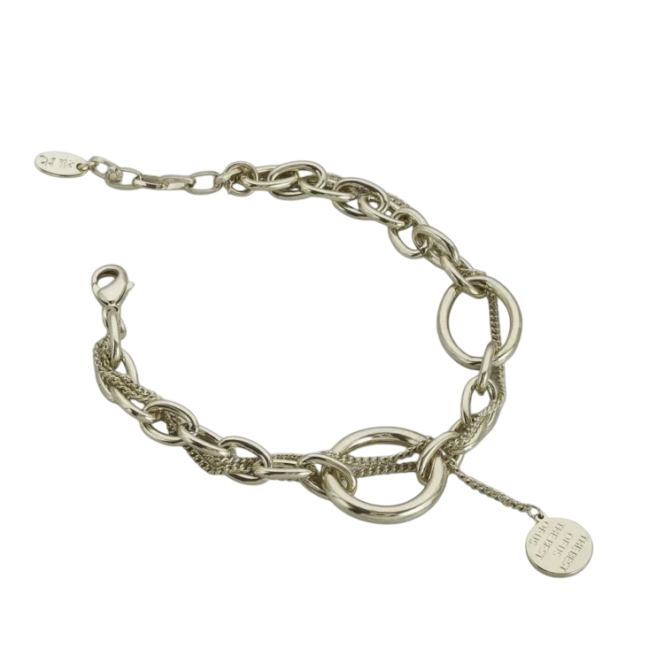 Браслет цепь в  бронзе Meduza Crystal