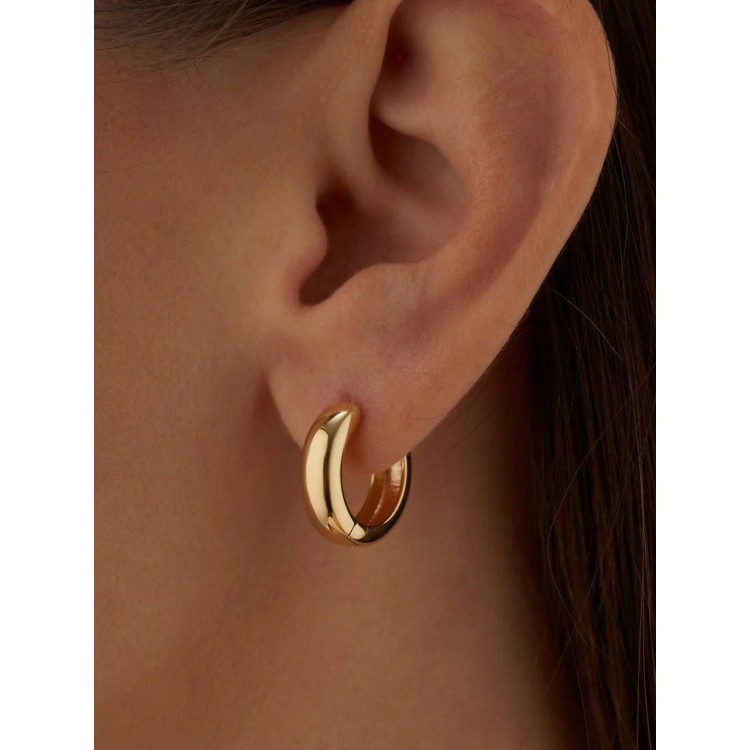 Серьги Кольца в золоте Meduza Crystal