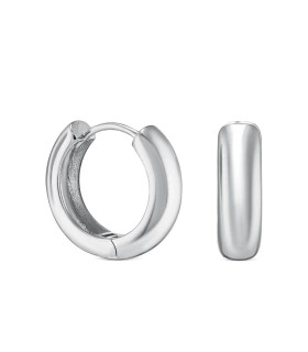 Серьги Кольца в серебре 