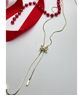 Подвеска бегунок Икс в золоте