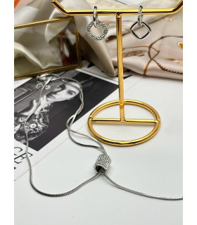 Серьги серебряные «Рабо» с цирконом